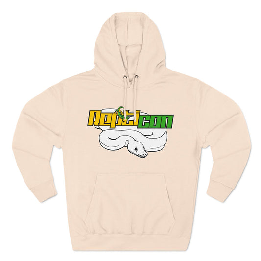 Repticon Men's Three-Panel Fleece Hoodie w/ White Ball Python