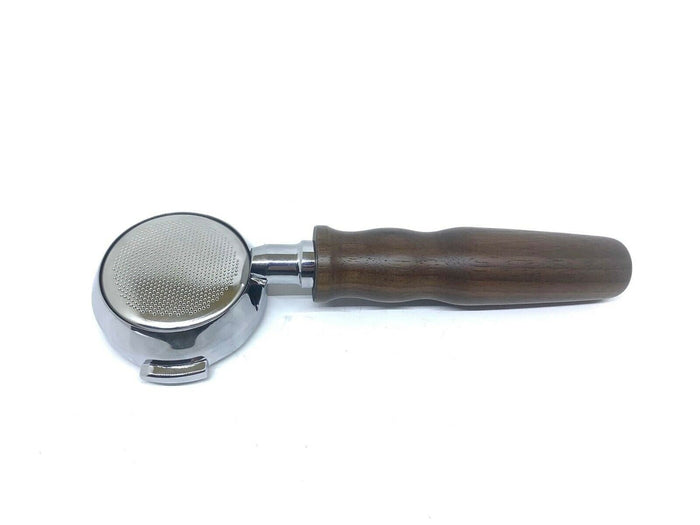 Rocket Bottomless Portafilter Wooden Handle E61 58mm with IMS 18/22 g Basket - Coffeesection