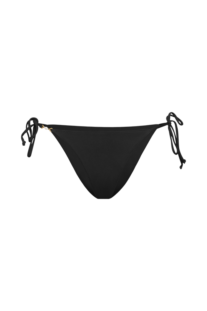 ROSA Tie Side Bikini Bottoms in Black