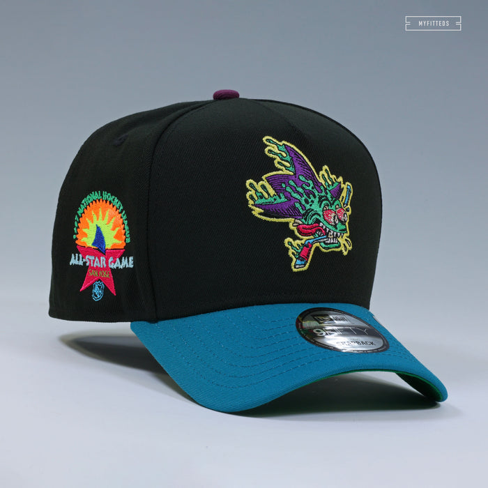 SAN JOSE SHARKS 1997 NHL ALL-STAR GAME JIMBO PHILLIPS ARTIST SERIES NEW ERA 9FIFTY A-FRAME SNAPBACK