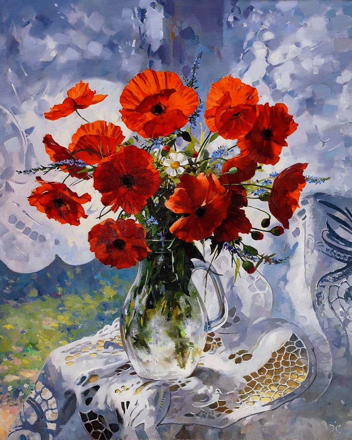Scarlet Poppies By Sergey Khamalyan