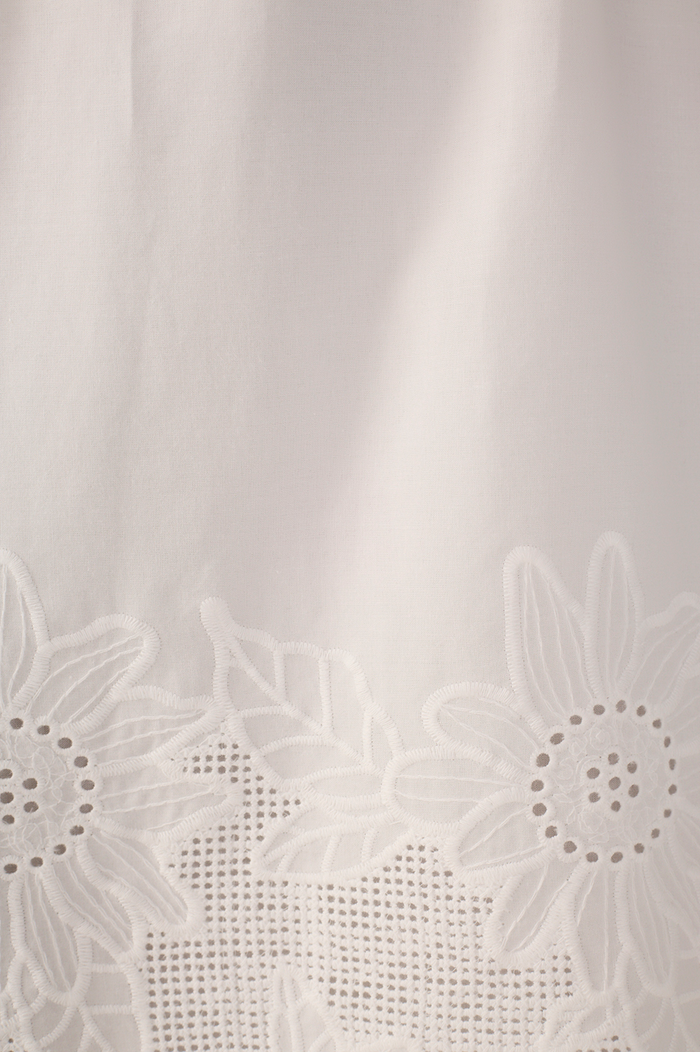 Short Cotton Embroidered Ruffled Dress_7
