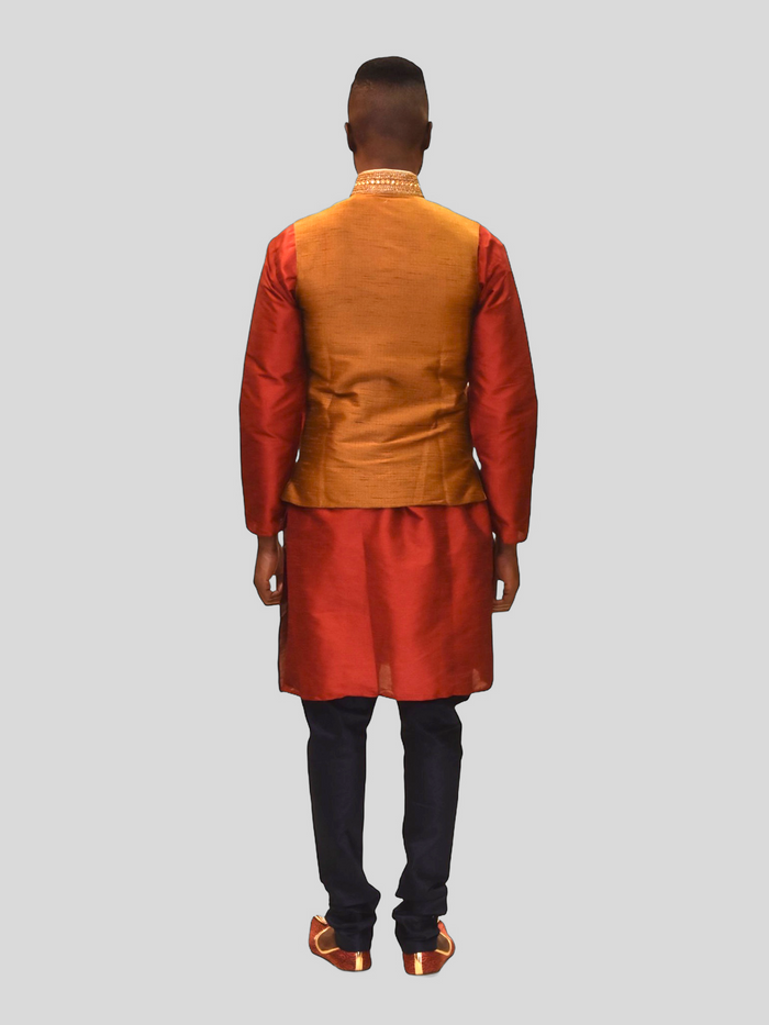 Silk Royal Dijon Mustard Yellow Modi Vest