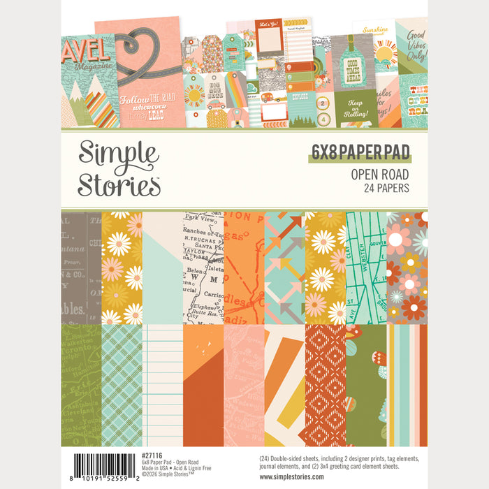Simple Stories | Open Road - 6x8 Paper Pad