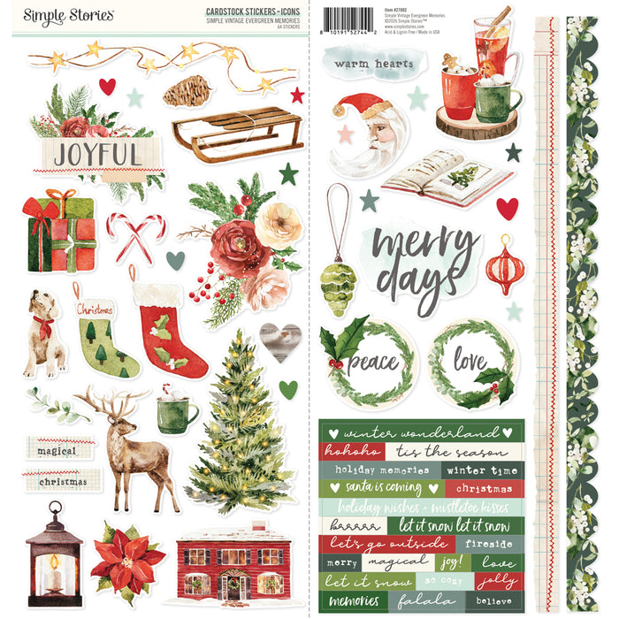 Simple Stories | SV Evergreen Memories - Icon Stickers