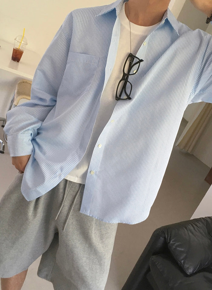 Skyline Stripe Relax Shirt