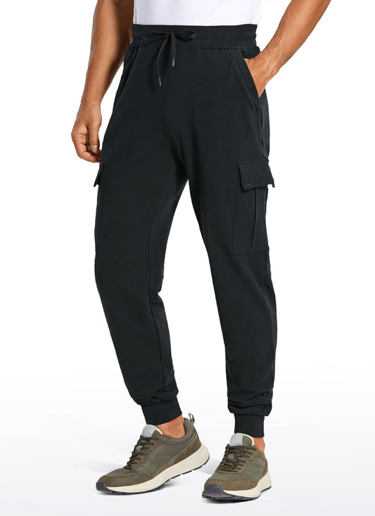CRZ YOGA Men's Casual Lounge Classic-Fit Sweatpants 29" Black