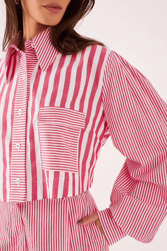 Striped Cropped Shirt_3