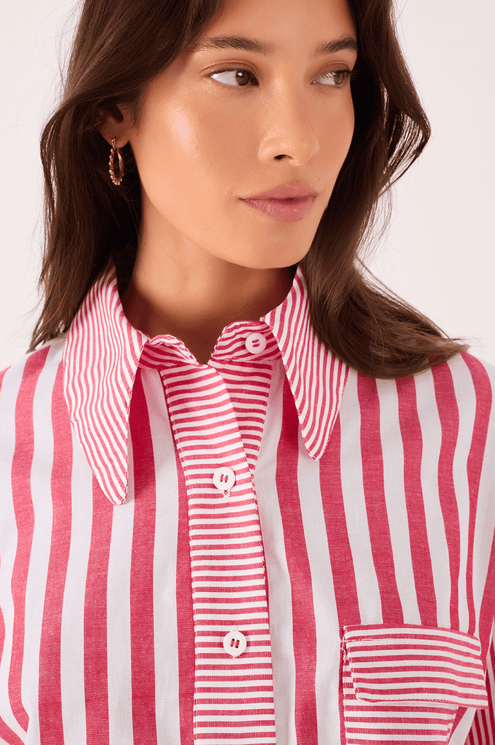 Striped Cropped Shirt_4