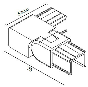 Summit Nanorail 25x21mm 90- Degrees vertical adj - Left - Black - Image 2