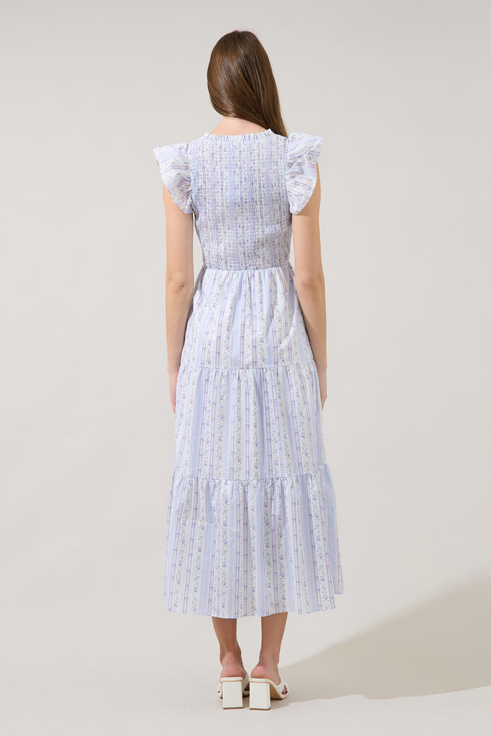Sunfire Tiered Midi Dress Madale Floral