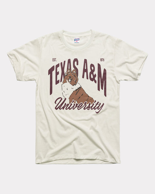 Texas A&M Sheltie Vintage White T-Shirt