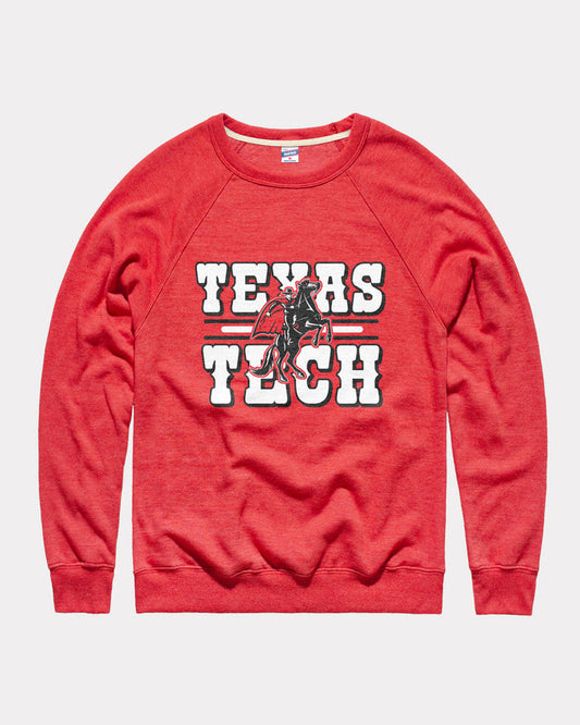 Texas Tech Masked Rider Heather Red Crew
