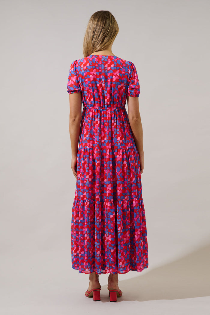 Tiered Maxi Dress Averly Geo