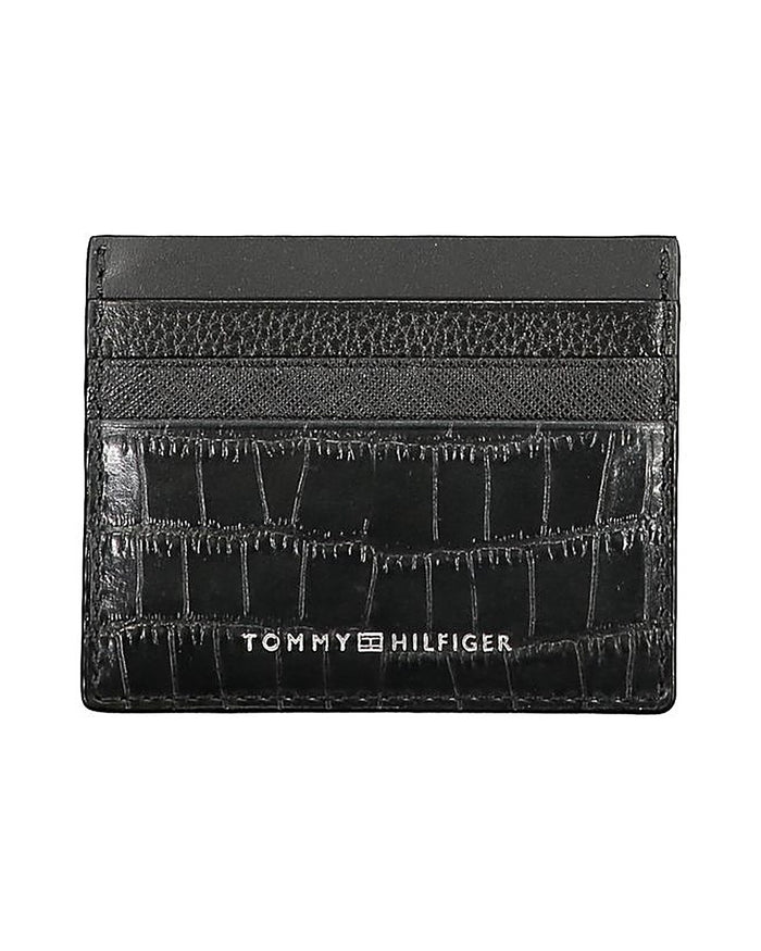 Tommy Hilfiger Black Leather Mens Wallet