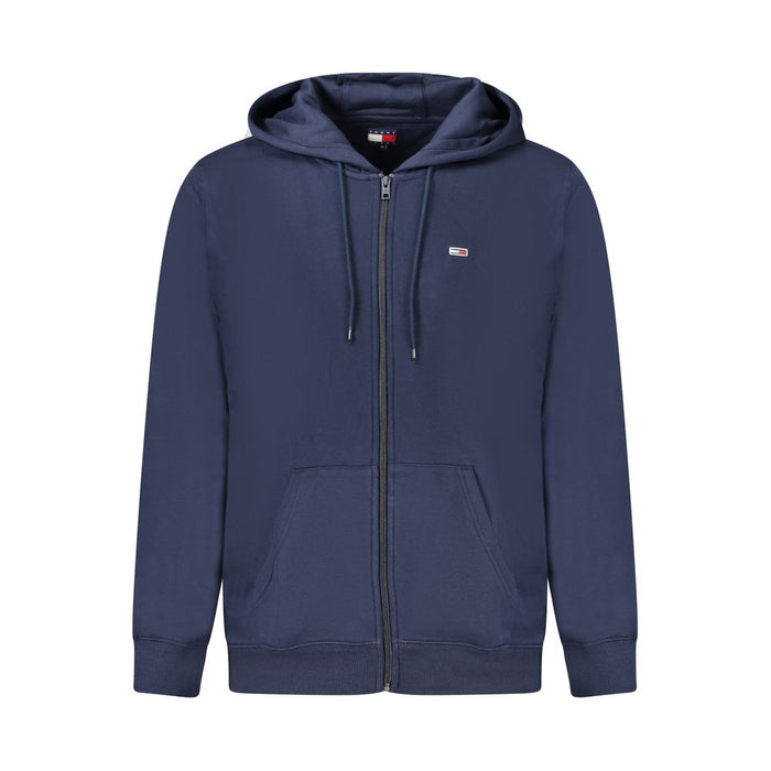 Tommy Hilfiger Blue Cotton Men's Hooded Sweatshirt