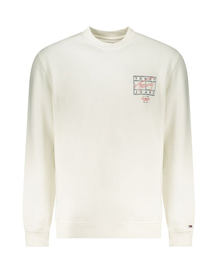 Tommy Hilfiger White Cotton Men's Sweatshirt