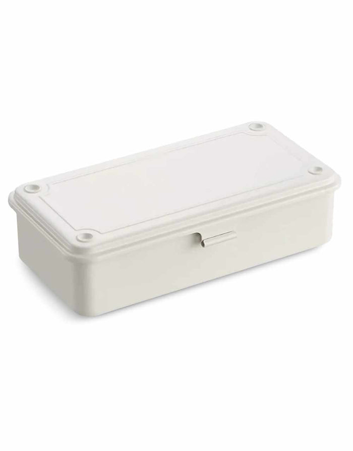 Toyo Steel Tool Box T-190, White Small Toolbox