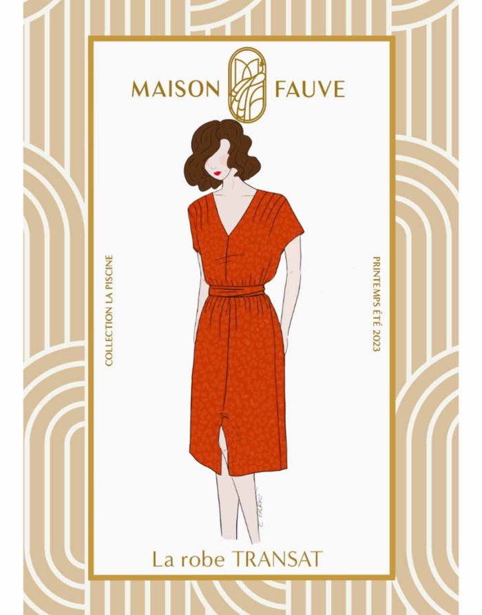 Transat Dress Sewing Pattern, Maison Fauve