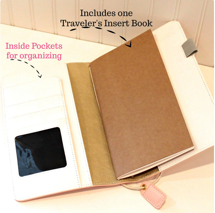 Traveler's Notebook Starter Kit - with Aqua Traveler's Notebook