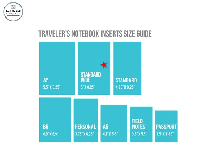 Traveler's Notebook Starter Kit - with Aqua Traveler's Notebook