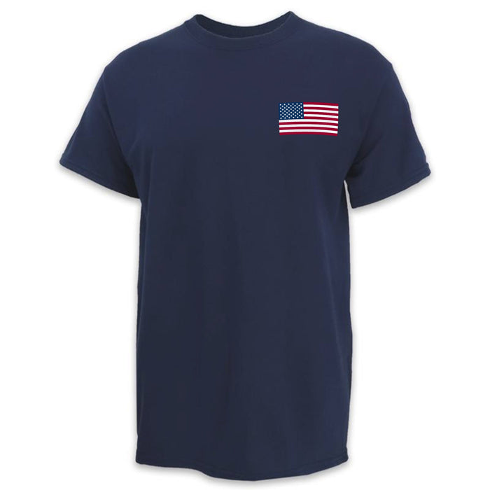 USA Flag USA Made Left Chest T-Shirt