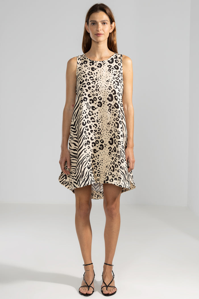 Vestido Tiger Lara Feline Crema