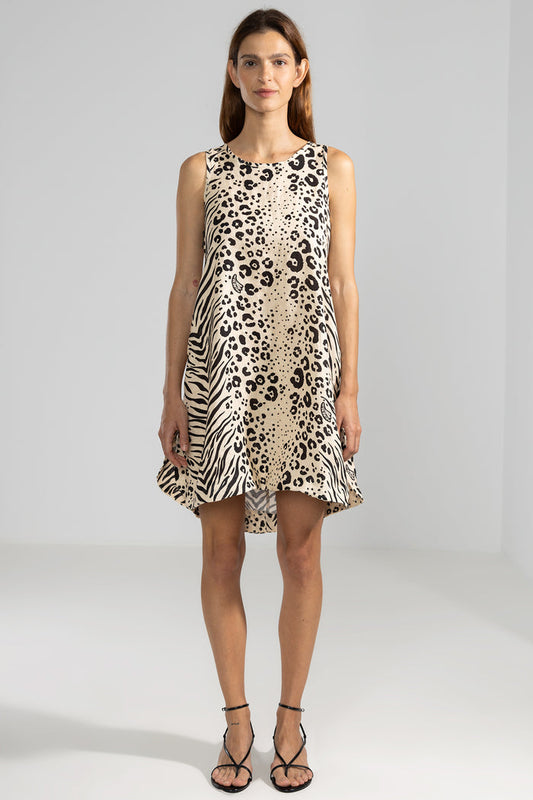 Vestido Tiger Lara Feline Crema