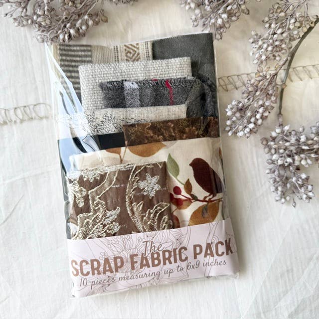 Vintage Fabric Scraps: Neutrals