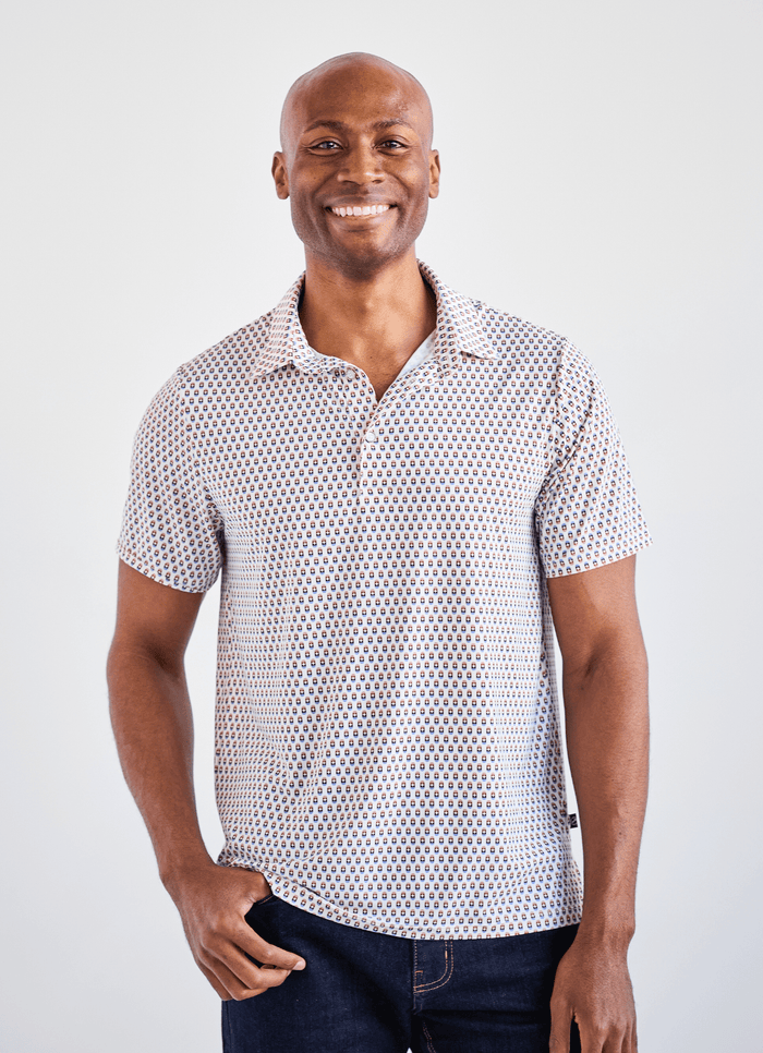 Walseth Printed Stretch Polo - 15584-83675 - Hammer Made
