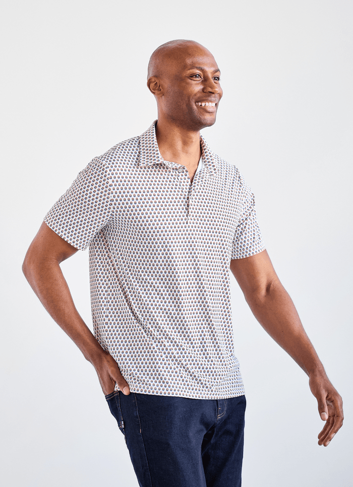 Walseth Printed Stretch Polo - 15584-83675 - Hammer Made