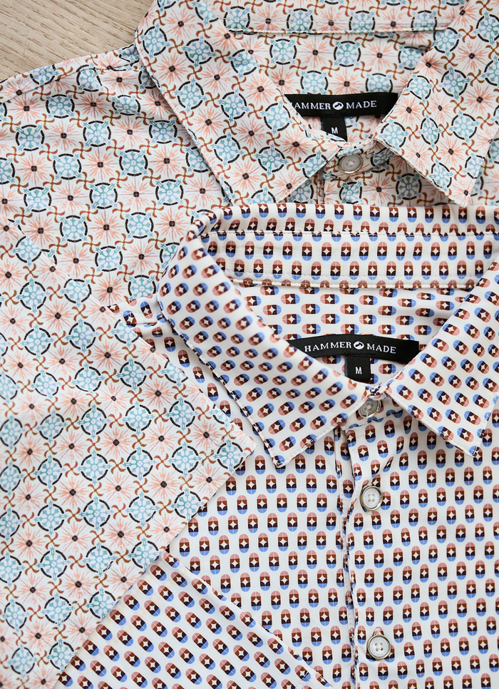 Walseth Printed Stretch Polo - 15584-83675 - Hammer Made