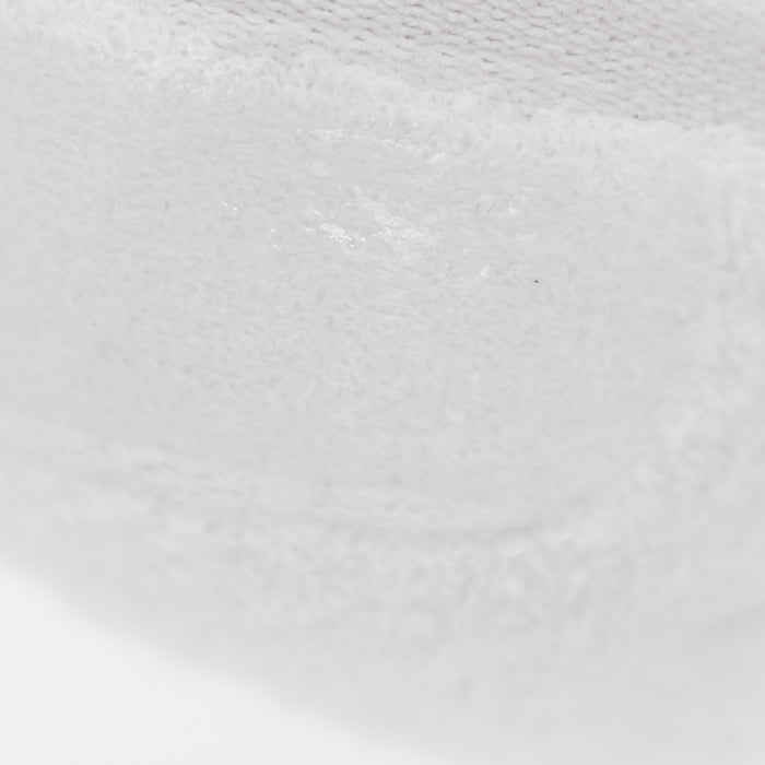 White Never Show Socks 6-Pack close-up of soft, textured loops.