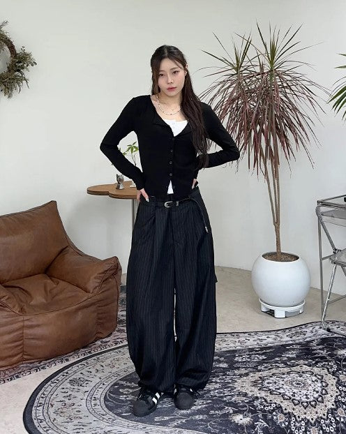 Wide Stripe Trousers