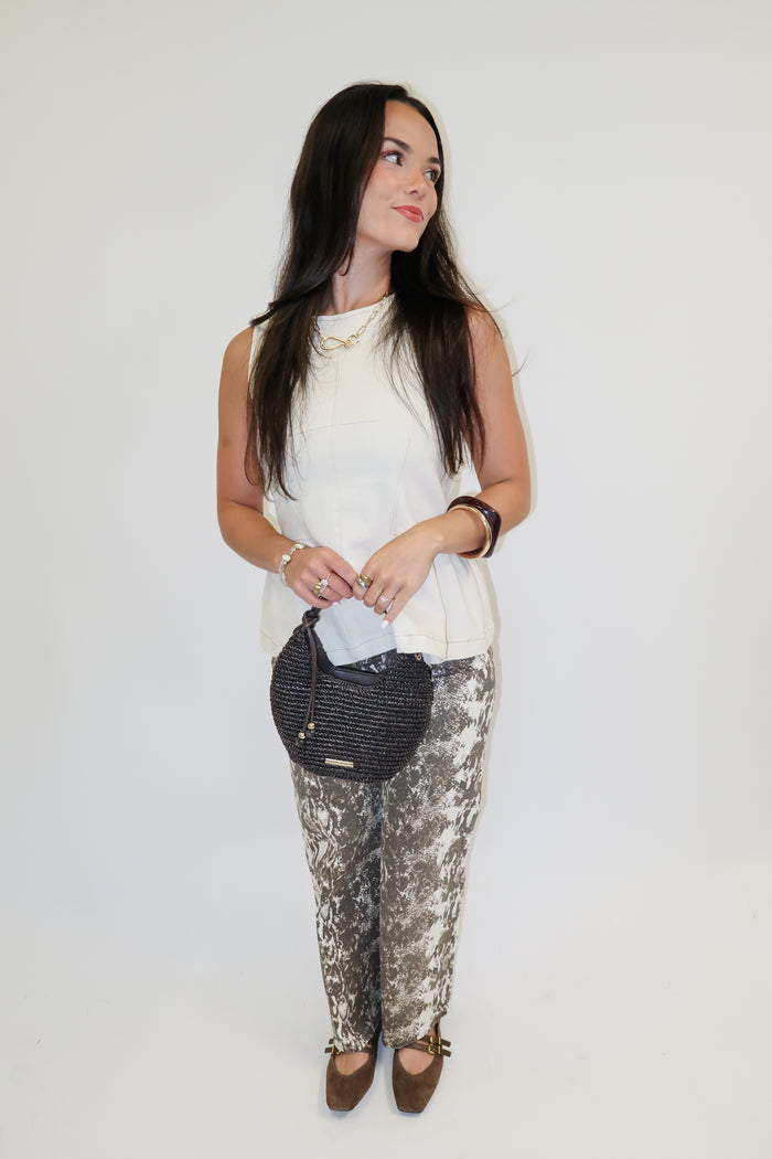 Wild Side Taupe Stretch Animal Print Pants - The Pink Tulip Clothing
