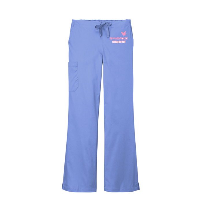 Wink® Women’s WorkFlex™ Flare Leg Cargo Pant, Screen Print