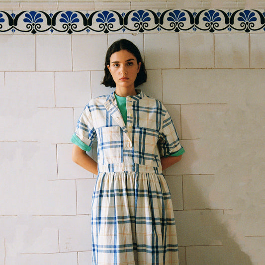 Women's Cotton Dress - Fun Tartan