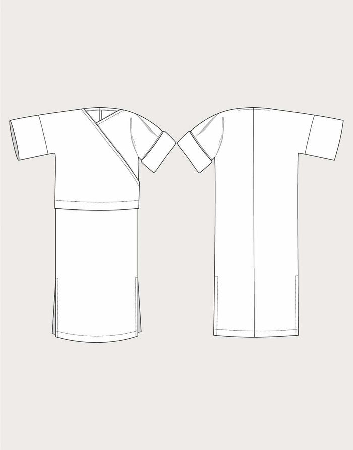 Wrap Top & Dress Beginners Sewing Pattern, The Assembly Line